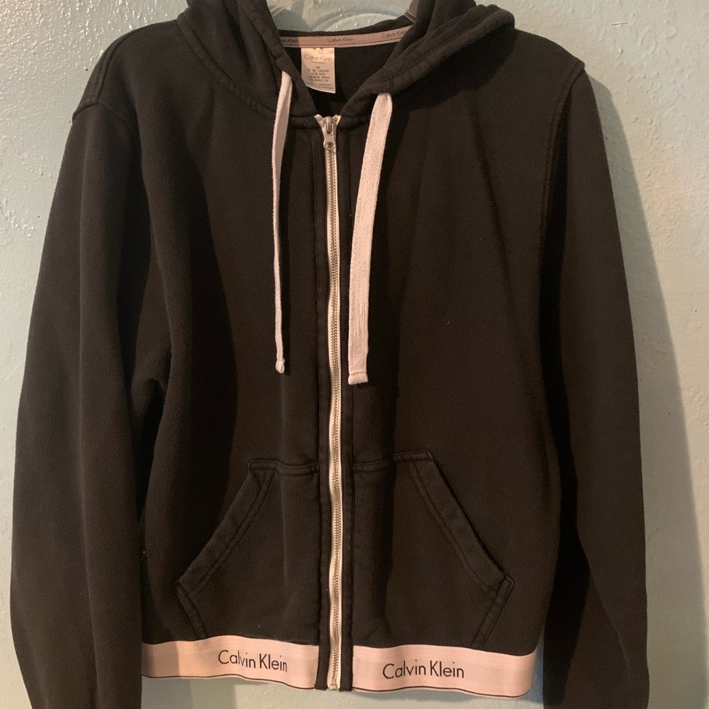 Black Calvin Klein Zip up sweater